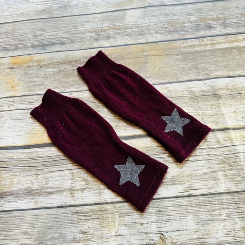 Handmade Cashmere fingerless gloves! one of a kind